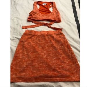 Princess Polly Emma Tie Up Set Orange